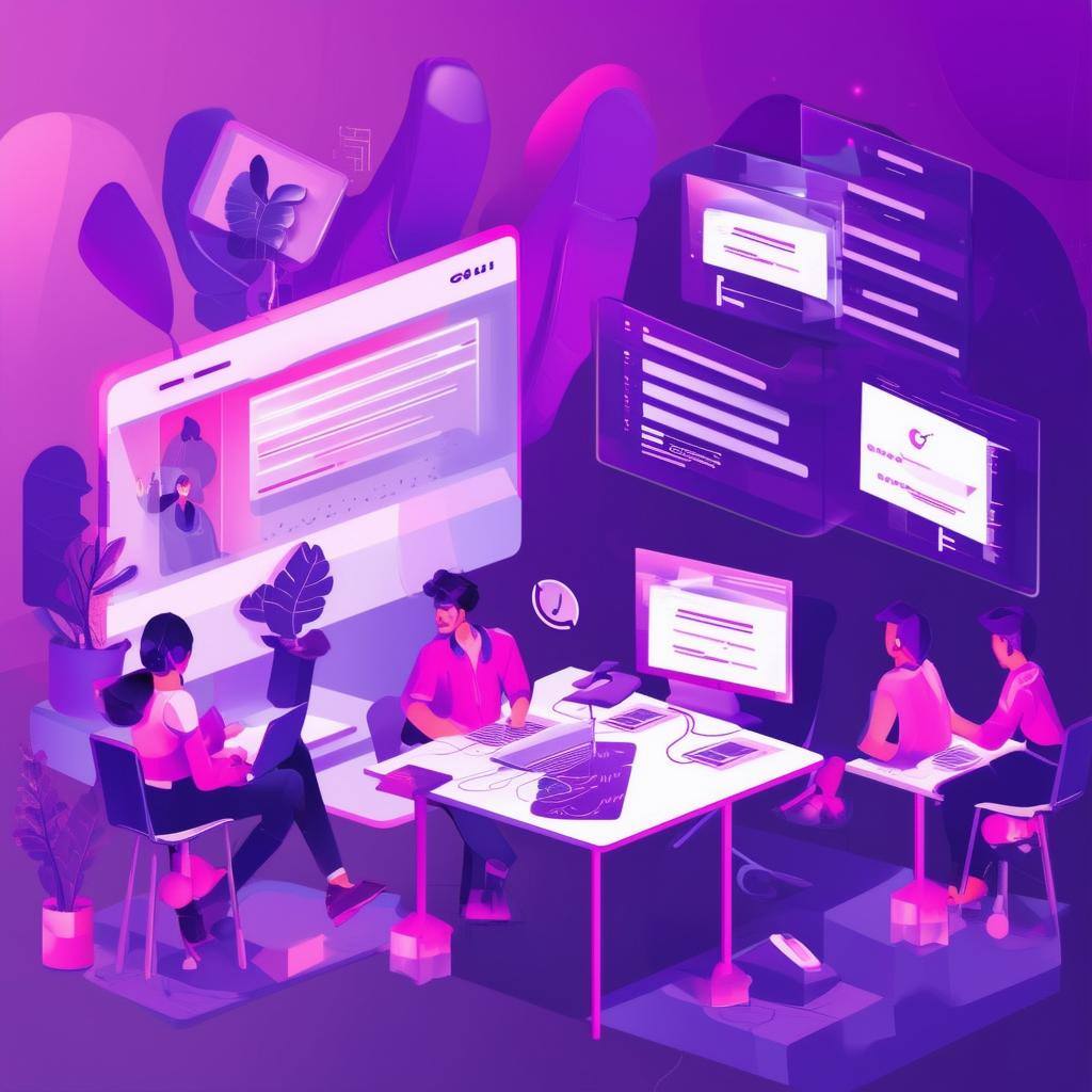 Zephorum digital legacy web platform in purple and pink with team at work