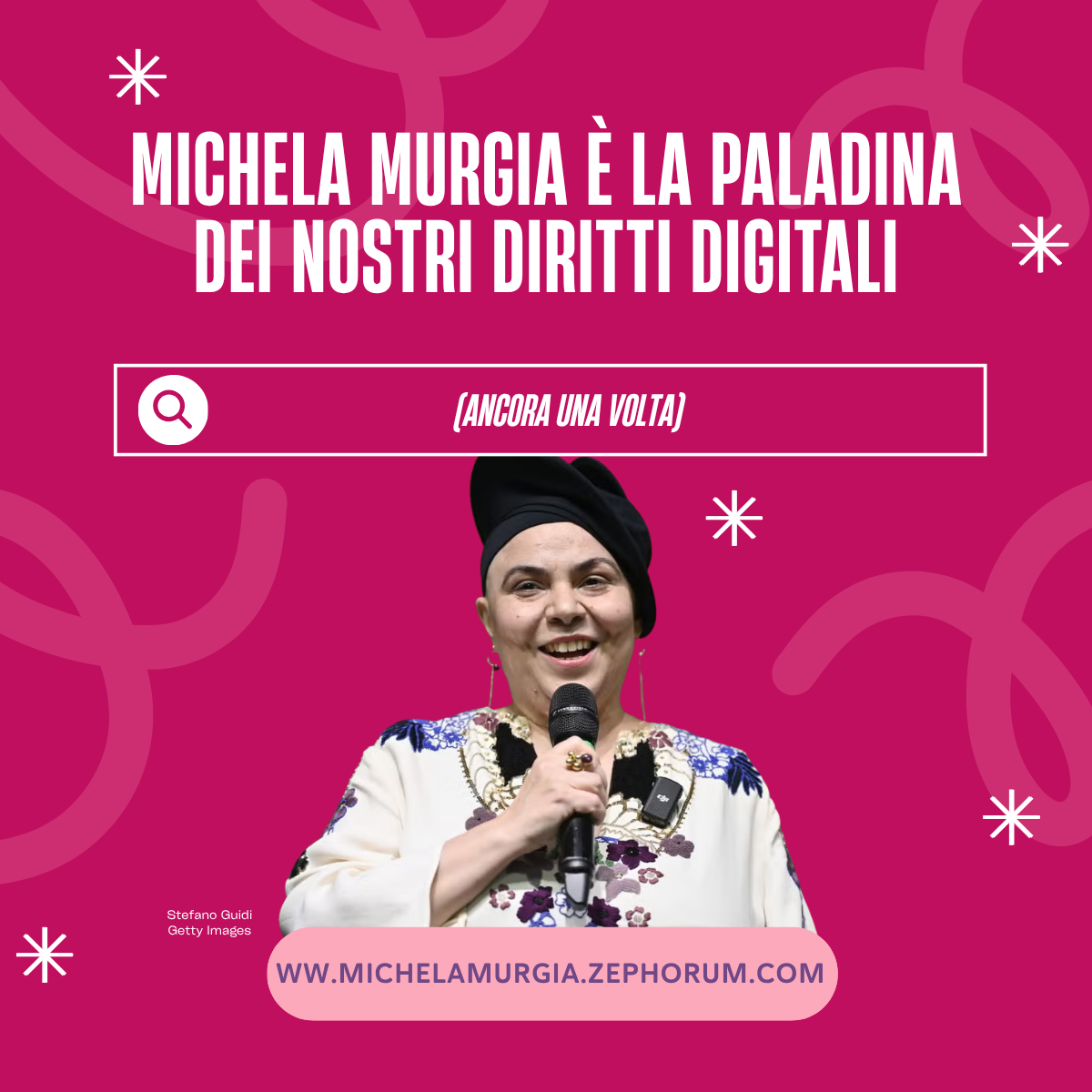 michela murgia paladina dei diritti digitali con il mausoleo Zephorum